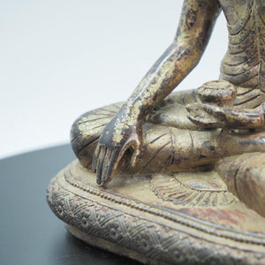 Gilded Brass Shakyamuni Buddha Statue, Traditional Tibetan Craftsmanship