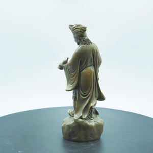 Pure Copper Ji Gong Statue - Living Buddha Daoji Monk Altar Decoration