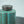 Kiln-Glazed Ceramic Coffee Canister, Green Gradient, Elegant Storage Jar