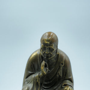 Solid Copper Daruma Buddha Statue: Zen Home Decor Collectible