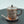 Handgehämmerte elegante Kunsttasse mit Deckel und Untertasse