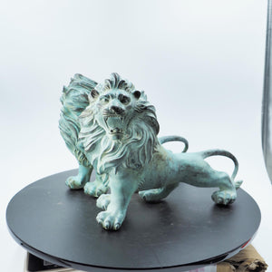 Pure Copper Majestic Lion Figurine, Inspired by Ancient Bronze Lion of Venice