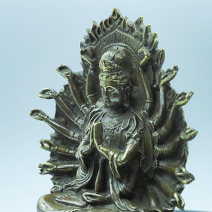 Pure Copper Thousand-Hand Guanyin Statue: Home Altar Decor