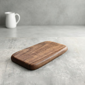 Handmade Lace Carving Texture Wooden Tray Japanese Style Solid Wood Serving Platter North American Black Walnut Whole Piece Crafted