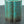 Kiln-Glazed Ceramic Coffee Canister, Green Gradient, Elegant Storage Jar
