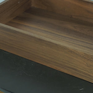 Handcrafted Walnut Wooden Tray, US Black Walnut Organizer Box, Minimalist Desk Storage