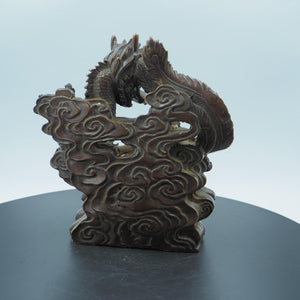 Pure Copper Dragon and Phoenix Figurines: Auspicious Wedding Decor