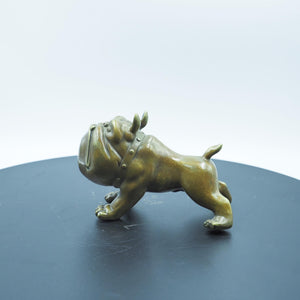 Pure Copper French Bulldog Statue, Handcrafted Decorative Art Piece