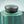 Kiln-Glazed Ceramic Coffee Canister, Green Gradient, Elegant Storage Jar