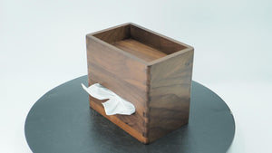 Handcrafted Solid Walnut Tissue Box | Luxury Wooden Tissue Holder for Home & Office