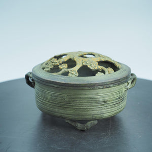 Pure Copper Plum Blossom Storage Box: Exquisite Carving, Large Capacity