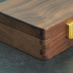 Mini Black Walnut Jewelry Box, Exquisite Travel-Friendly Design, Portable Jewelry Organizer