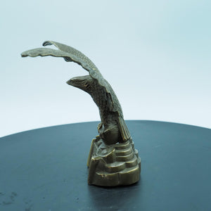 Solid Copper Large Eagle Figurine, Majestic Soaring Pose, Grand Ambitions Eagle Ornament