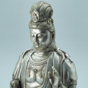 Antique Style Pure Copper Samantabhadra Bodhisattva Statue with Elephant Mount, Copper Craft Ornament