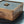Handcrafted Black Walnut Organizer Box with Glass Lid & Brass Handle