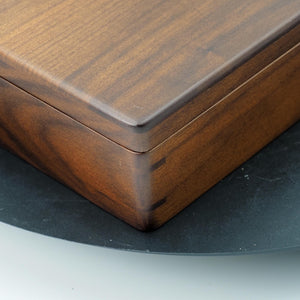 Handcrafted US Black Walnut Wooden Storage Box: Elegant Gift/Pencil Case