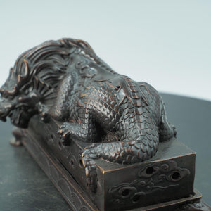 Copper Water-Avoiding Auspicious Beast, Water-Absorbing Dragon King Statue, Kylin Craft Ornament