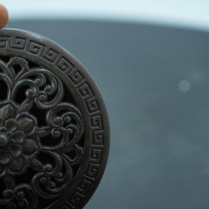Lotus Copper Jewelry Box - Hollow Carved Incense Burner