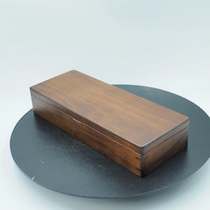 Handcrafted US Black Walnut Wooden Storage Box: Elegant Gift/Pencil Case