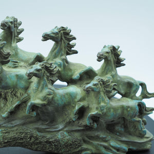 Pure Copper Eight Steeds Majestic Galloping Horse Figurine, Grand and Powerful