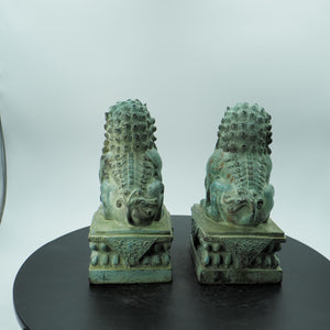 Bronze Guardian Door Lions: Feng Shui Home Protection Statues
