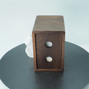 Handcrafted Solid Walnut Tissue Box | Luxury Wooden Tissue Holder for Home & Office
