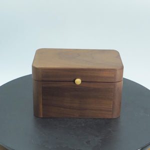 Black Walnut Bracelet Box, Elegant Storage for Bangles, Jewelry Organizer