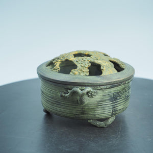 Pure Copper Plum Blossom Storage Box: Exquisite Carving, Large Capacity