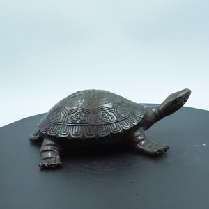 Pure Copper Dragon Turtle Statue: Traditional Feng Shui Decor