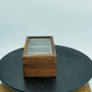 Black Walnut 3-Slot Watch Storage Box, Silk Cushion Pillows, Luxury Dustproof Watch Case