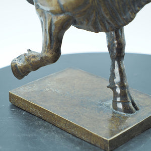 Handcraft Copper Bull Head Figurine - Calm Expression