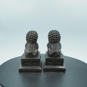 Brass Lion Statues: Antique Style Home & Office Decor