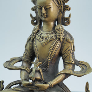 純銅藏傳佛教長壽佛像，菩薩佛母像，金剛薩埵銅像