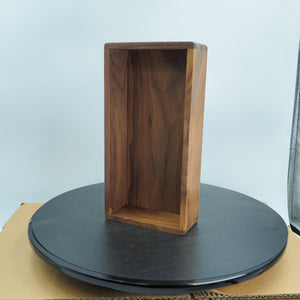 Handcrafted Black Walnut Wood Box: Dovetail Joint Organizer
