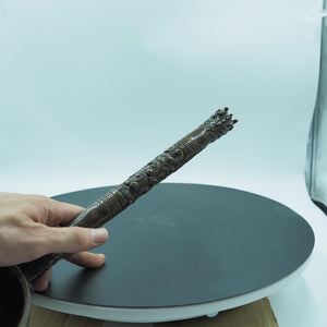 Antique Pure Copper Dragon-Head Ladle, Ornate Measuring Spoon with Traditional Chinese Motifs