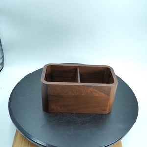 Håndlavet Valnød Skrivebordsorganisator, Minimalistisk Pennholder