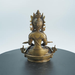 純銅藏傳佛教長壽佛像，菩薩佛母像，金剛薩埵銅像