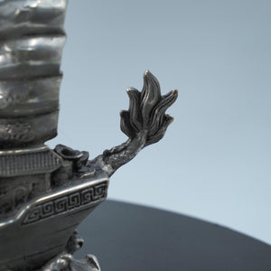 Copper Dragon-Head Ship: Feng Shui Sailing Boat Ornament
