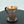 Handhamrad mugg med blomsteraccent och fat