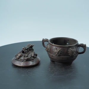 Nine Dragons Nine Revolutions Qiankun Incense Burner with Exquisite Carvings and Jewelry Storage Jar