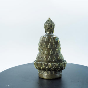Messing Shakyamuni Buddha Lampe: Antike Universelle Licht-Statue