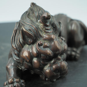 Pure Copper Pixiu, Single-Horned Auspicious Beast, Antique Collectible Pair Paperweight Gift