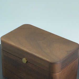 Black Walnut Bracelet Box, Elegant Storage for Bangles, Jewelry Organizer