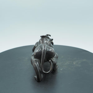 Pure Brass Pixiu, Auspicious Wealth-Attracting Mythical Beast, Decorative Craft Ornament