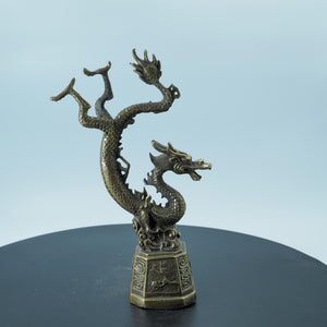 Messing-Fliegender-Drachen-Ornament: Traditionelle Chinesische Feng Shui Dekoration