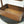Handmade Two-Tier Walnut Wood Organizer, Solid Black Walnut Storage Rack, Modern Tabletop Display Shelf
