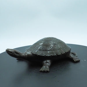 Pure Copper Dragon Turtle Statue: Traditional Feng Shui Decor