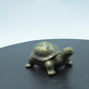Pure Copper Tortoise Figurine, Classic Longevity Copper Ornament, Durable Brass Turtle Decoration