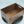 Handcrafted Black Walnut Wooden Storage Crate with Handles