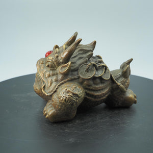 Brass Money Toad Statue: Feng Shui Wealth Charm, Home Decor